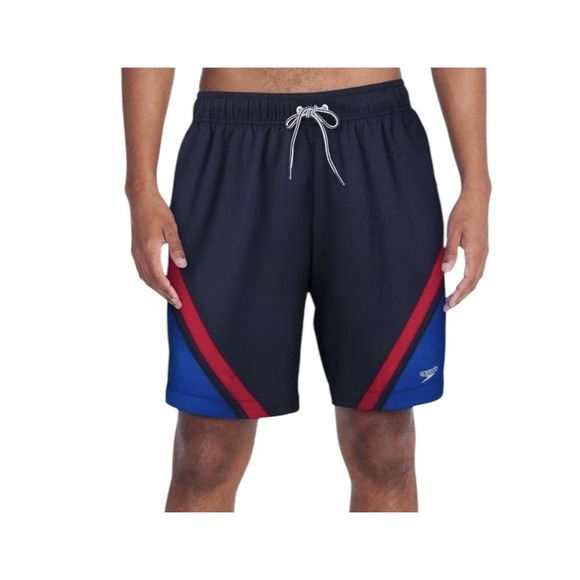 Speedo‎ Swim Shorts Men's XL Elastic Board Swimwear Trunks Beach Pockets New - Picture 1 of 8